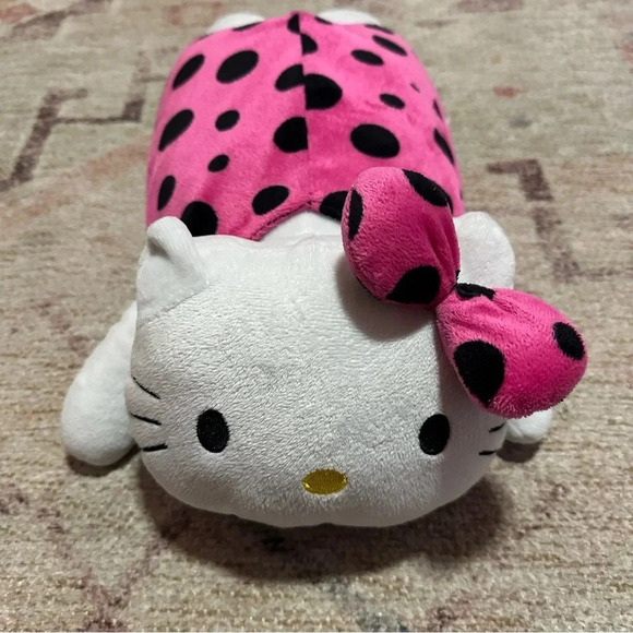 Hello Kitty pink and white flat plush Sanrio stuffed animal - Picture 11 of 16
